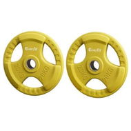 Detailed information about the product Everfit Weight Plates Olympic 20kgx2 Dumbbell Barbell Plate Weight Lifting Home Gym Yellow