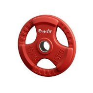 Detailed information about the product Everfit Weight Plates Standard 15kg Dumbbell Barbell Plate Weight Lifting Home Gym Red