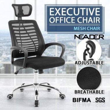 Executive Office Boardroom Computer Chair With Mesh Cushions And Armchair