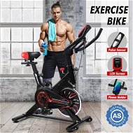 Detailed information about the product Exercise Bike Stationary Indoor Cycling Bicycle Spin Workout Home Gym Fitness Training Equipment Belt Drive Resistance LCD Monitor iPad Mount