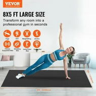 Detailed information about the product Exercise Mat Non Slip High Density Premium Yoga Mat Exercise Yoga Mat for Men & Women Fitness & Exercise Mat with Bag & Carry Strap (8x5ft)