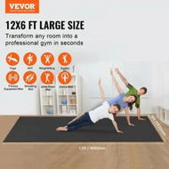 Detailed information about the product Exercise Mat Non Slip High Density Premium Yoga Mat Exercise Yoga Mat for Men Women Fitness & Exercise Mat with Bag & Carry Strap (12x6ft)