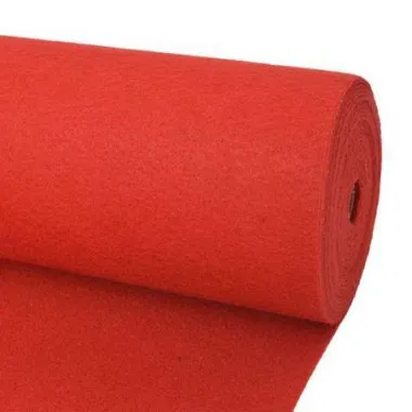 Exhibition Carpet Plain 1x12 M Red