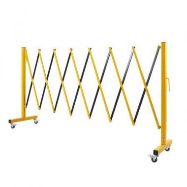 Expandable Portable Safety Barrier With Castors 350cm Retractable Isolation Fence