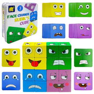 Detailed information about the product Expressions Matching Block Wooden Puzzles Face-Changing Magic Cube Educational Montessori Toys Matching Block Puzzles Age 3+ (64 Cards)