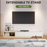 Detailed information about the product Extendable TV Stand Unit Storage Cabinet Entertainment Centre Console Table Bench 190 To 260cm 3 Drawers Oak and White