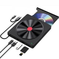 Detailed information about the product External CD/DVD Drive, 6 IN 1 USB 3.0 Dvd Player for Laptop, Compatible with Laptop Desktop PC MacBook Windows Mac Linux OS