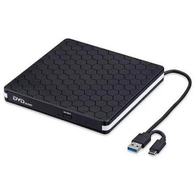External CD/DVD Drive for Laptop External DVD Drive, DVD Player Portable CD Reader for Laptop, CD Burner Compatible with PC Windows 11/10//7 Linux Mac OS