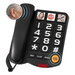 Extra-Loud (110dB) Landline Phone for Seniors and Hearing Impaired, Hearing Aid Compatible, Large Button Corded Phone with 3 Photo Speed Dial, Black. Available at Crazy Sales for $34.95