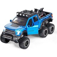 Detailed information about the product F-150 - 1/28 Scale Diecast Metal Toy Truck Refitted Off-Road Truck Model (Blue)
