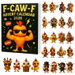 F-CAW-F Chicken Advent Calendar 2026, 24 Day Christmas Countdown Calendar 2D Acrylic Ornament F-CAW-F Chicken Collectibles Christmas Gift. Available at Crazy Sales for $19.95