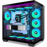 Detailed information about the product F600 PC Case - Pre-Installed 7 PWM ARGB Fan, ATX Mid-Tower Gaming PC Case, 270Â° Panoramic Glass with Type-C, FOIFKIN (Black, F600)