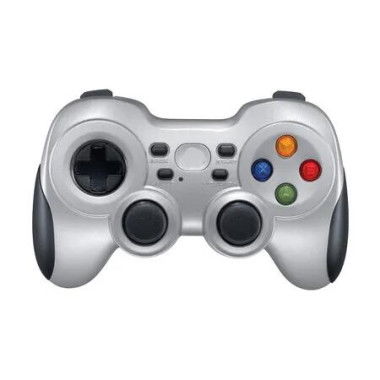 F710 Gamepad, 2.4 GHz with USB Nano Receiver, Controller Dual Vibration Feedback, 4 Switch D Pad, PC Grey/Black