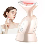 Detailed information about the product Face Massager Tool, Face Sculpting Tool with Thermals and Vibration, 3 Modes Portable Face Neck Device for Skin Care (Dusty Pink)