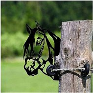 Detailed information about the product Farm Peeping Animals Peeping Horse Metal Art Sculpture Farm Wall Hanging Decors Silhouette Sign