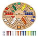 Fast Track Board Game Wooden 3-6 Players Board Game Set with 24 Board Game Pieces, Fast Track Game Night for Teens Family Game, 6 Colors. Available at Crazy Sales for $29.95