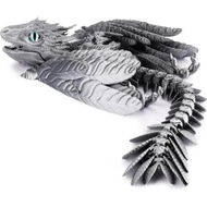 Detailed information about the product Feathered Wyvern,3D Printed Articulated Fidget Dragon Desktop Pet (Thunderclaw)