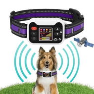 Detailed information about the product Fence for Dogs Collar with 3 Correction Mode,Electric Collar Fence System with Open Outdoor,Range 25-6560 FT(Purple White)