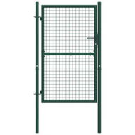 Detailed information about the product Fence Gate Steel 100x150 Cm Green