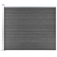 Detailed information about the product Fence Panel WPC 175x146 Cm Black