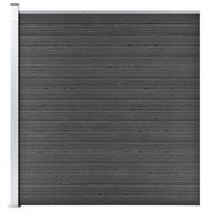 Detailed information about the product Fence Panel WPC 175x186 Cm Black