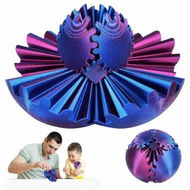Detailed information about the product Fidget Toy Gear Ball 3D Printed Spin Stress Relief Desk Anxiety Relaxing Blue Red Fun