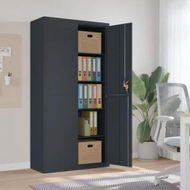 Detailed information about the product File Cabinet Anthracite 90x40x180 cm Steel