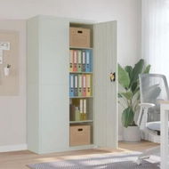 Detailed information about the product File Cabinet Light Grey 90x40x180 cm Steel