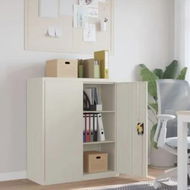 Detailed information about the product File Cabinet White 90x40x105 cm Steel