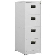 Detailed information about the product Filing Cabinet Light Grey 46x62x133 cm Steel