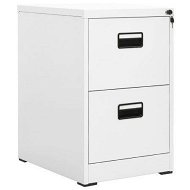 Detailed information about the product Filing Cabinet White 46x62x72.5 Cm Steel.
