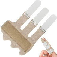 Detailed information about the product Finger Splint,Trigger Finger Splint with Belt-in Aluminum Splint Adjustment Tape Stick,For Recovery,Sports Injury,Finger Injuries Color Beige
