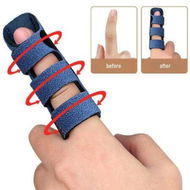 Detailed information about the product Finger Splint,Trigger Finger Splint with Belt-in Aluminum Splint Adjustment Tape Stick,For Recovery,Sports Injury,Finger Injuries Color Blue