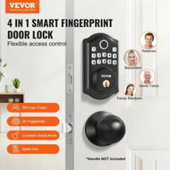 Detailed information about the product Fingerprint Door Lock, Keyless Entry Door Lock with Fingerprint/Keypad Code/Key, Auto Lock, Anti-Peeking Password, IP 63 Rating for Front Door, Electronic Keypad Deadbolt with 300 Users