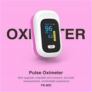 Detailed information about the product Fingertip Pulse Oximeter Blood Oxygen Saturation and Pulse Rate Monitor Col.Pink