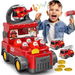 Fire Truck Engineering Vehicle Pull-back Car Tabletop Game Toy Cartoon Engineering Arcade Whack-a-Mole Educational Toy for Kids Ages 3+. Available at Crazy Sales for $29.99