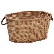 Detailed information about the product Firewood Basket with Carrying Handles 58x42x29 cm Natural Willow