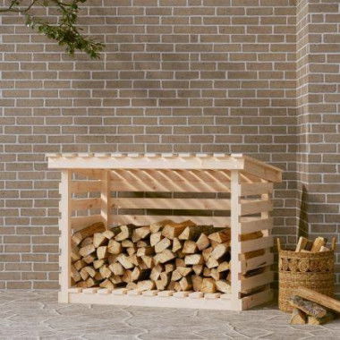 Firewood Rack 108x73x79 Cm Solid Wood Pine