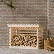 Detailed information about the product Firewood Rack 108x73x79 Cm Solid Wood Pine