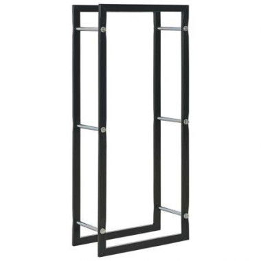 Firewood Rack Black 44x20x100 Cm Steel