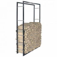 Detailed information about the product Firewood Rack Black 80x25x150 Cm Steel