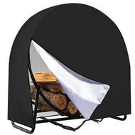 Detailed information about the product Firewood Rack Cover, 500D Waterproof Firewood Hoop Cover, Round Firewood Cover with Zipper Opens, Indoor Outdoor Log Rack Cover, Fits 40 Inch Round Log Holder (Only Cover)