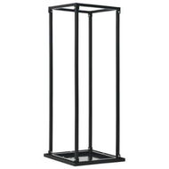 Detailed information about the product Firewood Rack With Base Black 37x37x113 Cm Steel