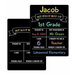 First Last Day School Sign Board Double Sided Reusable Chalkboard Preschool Kindergarten Back to School Keeper Erasable Surface Christmas Gift. Available at Crazy Sales for $14.99