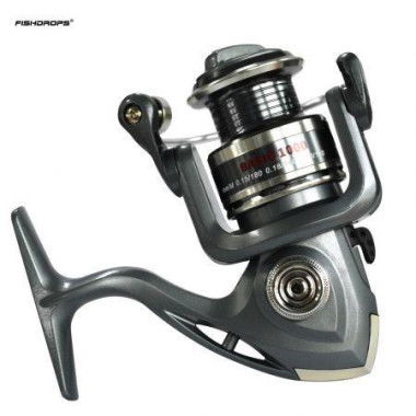 Fishdrops 1000 6BB 5.5:1 Plastic Spinning Fishing Reel Metal Spool.