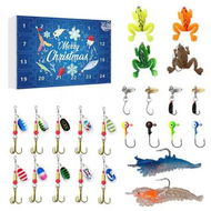 Detailed information about the product Fishing Advent Calendar 2024, Fishing Lure Advent Calendar Countdown, 24 Days Fishing Lures Set For Fishers Men Teen Boys Surprise