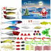 Fishing Advent Calendar,Advent Calendar Fishing Christmas Countdown 24 Days,Christmas Countdown Fish Tackle Set,Christmas Surprise Fishing Bait Gift 78 Pcs,Fishing Lures Set (Blue). Available at Crazy Sales for $19.99