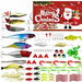 Fishing Advent Calendar,Advent Calendar Fishing Christmas Countdown 24 Days,Christmas Countdown Fish Tackle Set,Christmas Surprise Fishing Bait Gift 78 Pcs,Fishing Lures Set (Red). Available at Crazy Sales for $19.99