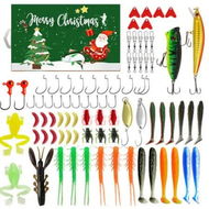 Detailed information about the product Fishing Advent Calendar,Christmas Countdown 24 Days,Fish Tackle Set,Christmas Surprise Fishing Bait Gift 82 Pcs,Fishing Lures Set(Green)