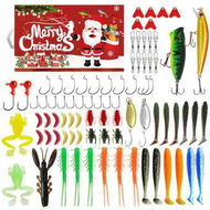 Detailed information about the product Fishing Advent Calendar,Christmas Countdown 24 Days,Fish Tackle Set,Christmas Surprise Fishing Bait Gift 82 Pcs,Fishing Lures Set(Red)